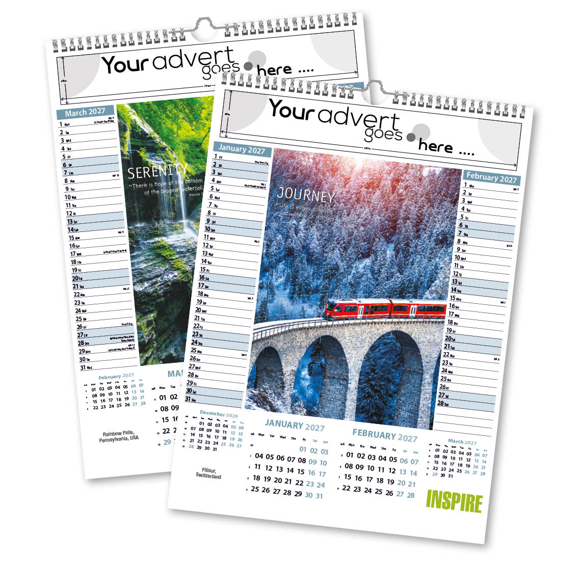 Inspire Memo Wall Calendar