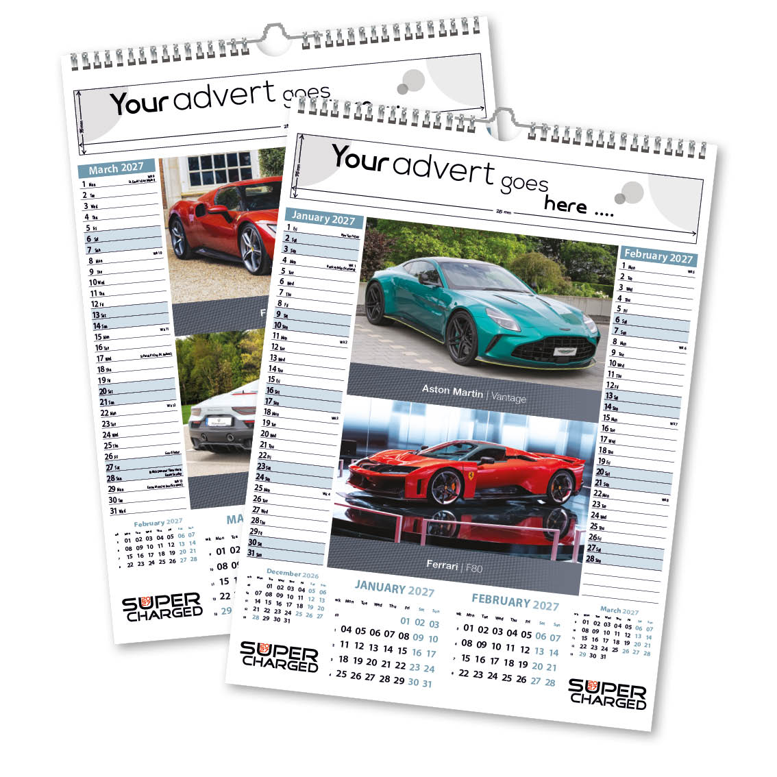 Supercharged 6 Leaf Mini Memo Calendar