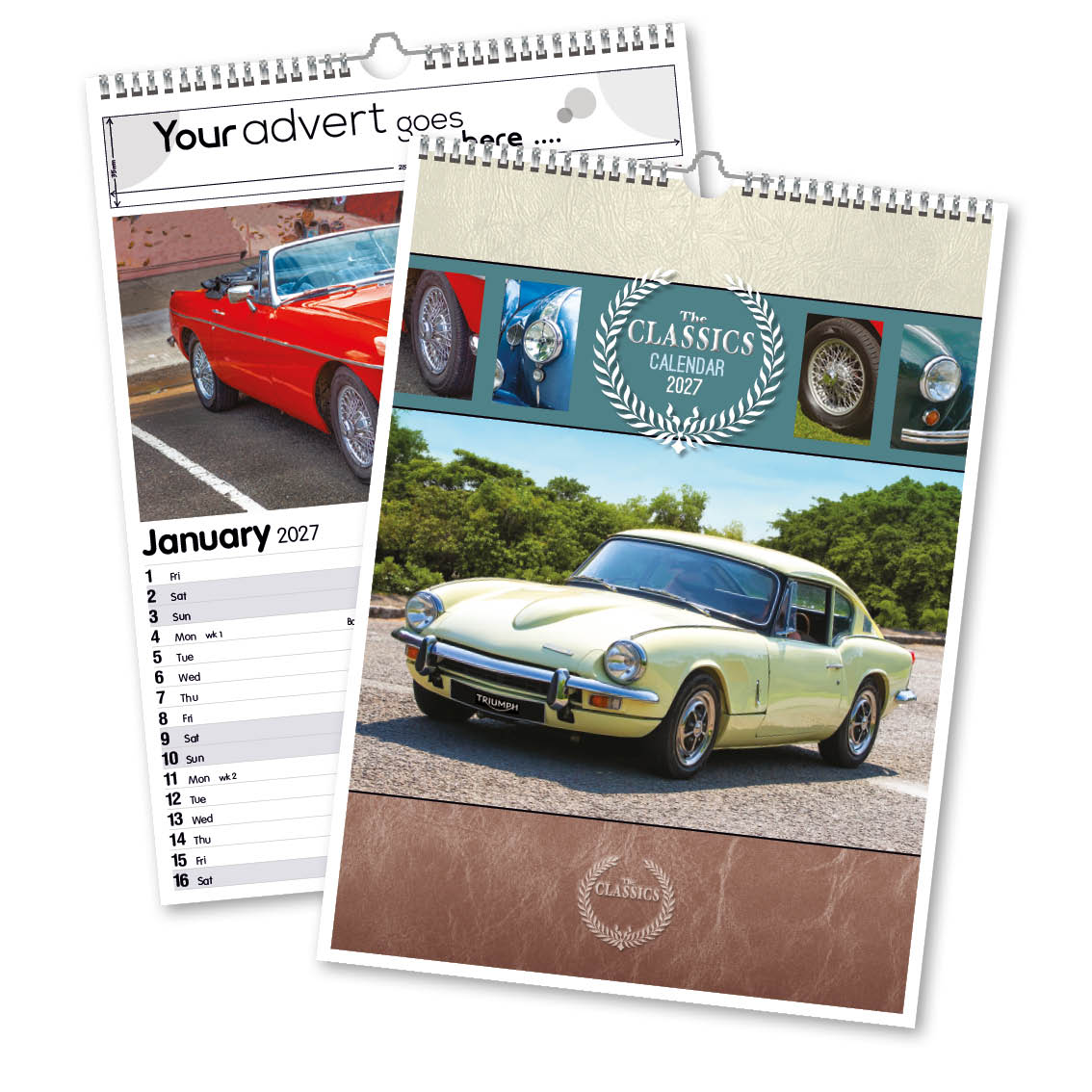 The Classics 13 Leaf Mini Memo Calendar – Option 1