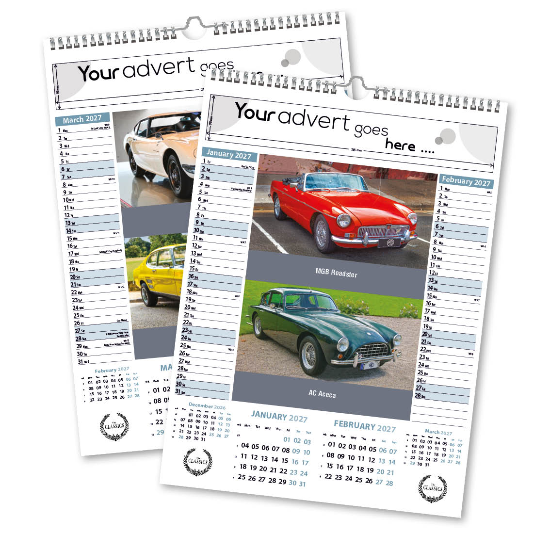 The Classics 6 Leaf Mini Memo Calendar