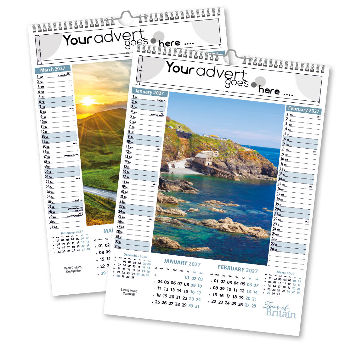 Tour of Britain Memo Wall Calendar