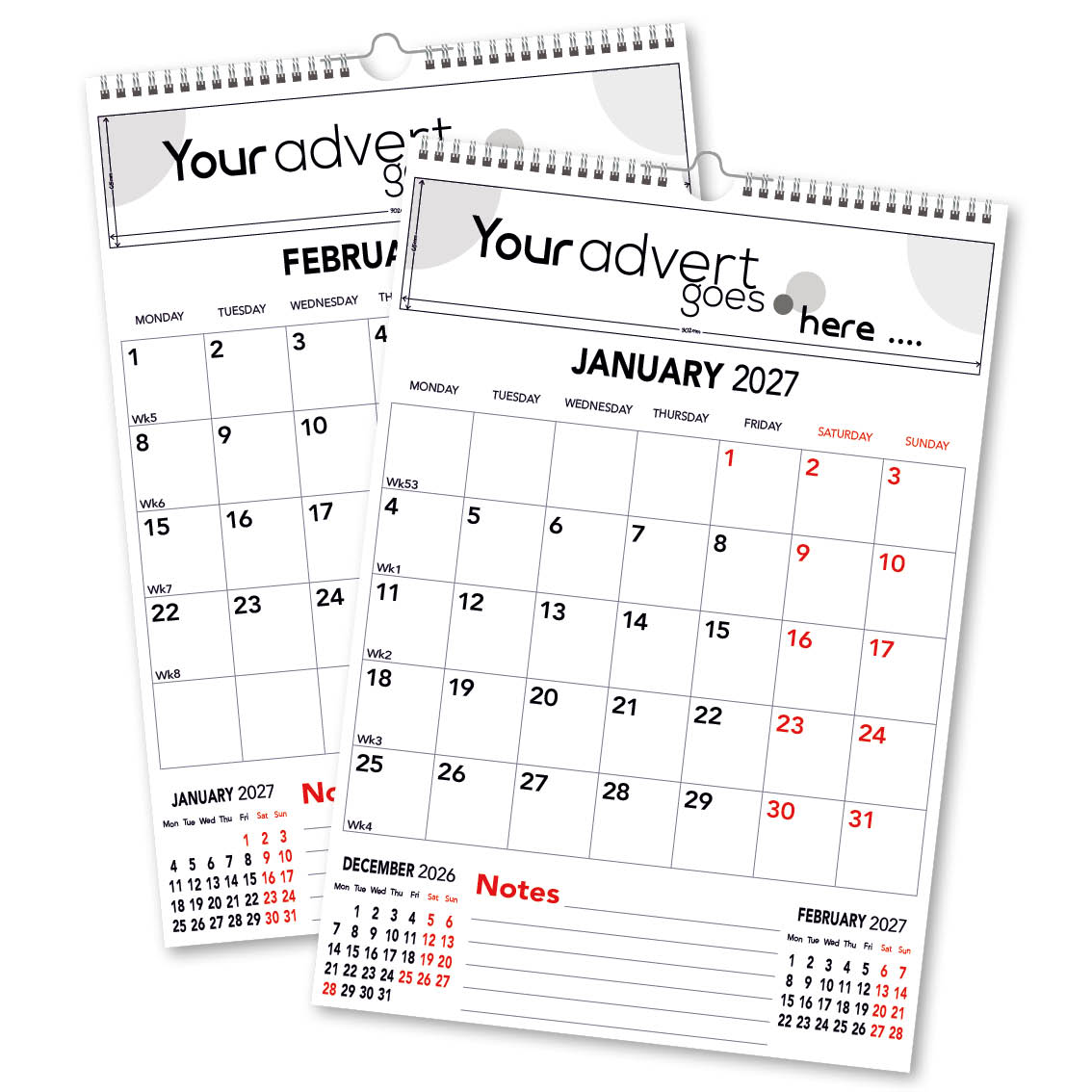 Commercial Organiser Wall Calendar