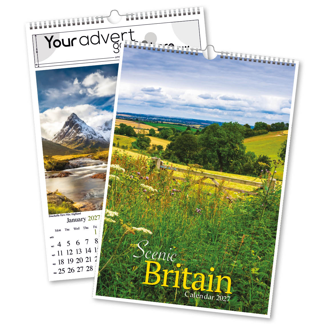 Scenic Britain A3 DiGi Wall Calendar