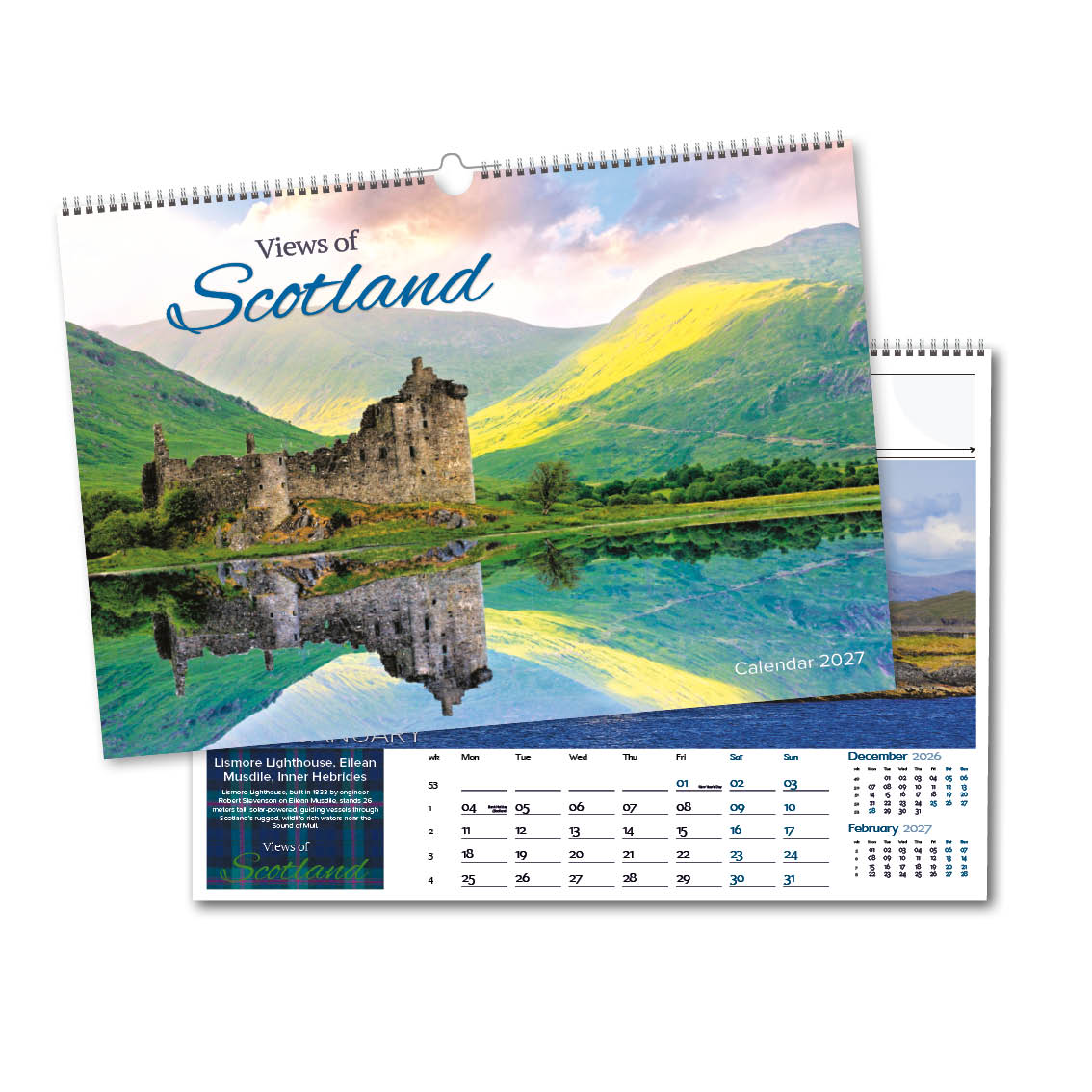 Views of Scotland Landscape Wall Calendar