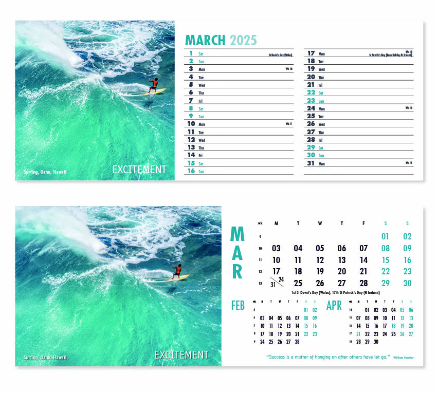 Inspire Desk Calendar 2025 - Think Promote