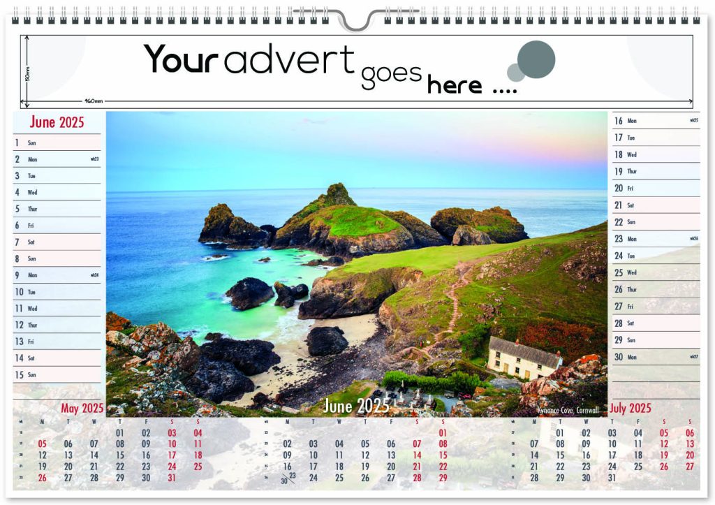 Beautiful Britain Landscape Wall Calendar 2025 Think Promote