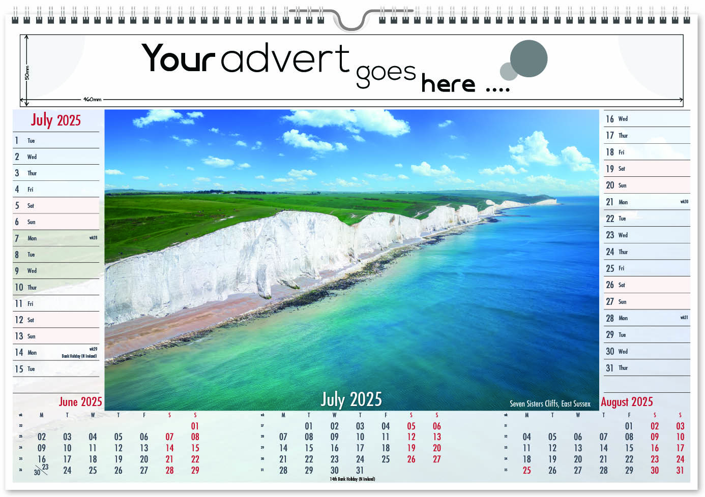 Beautiful Britain Landscape Wall Calendar 2025 Think Promote