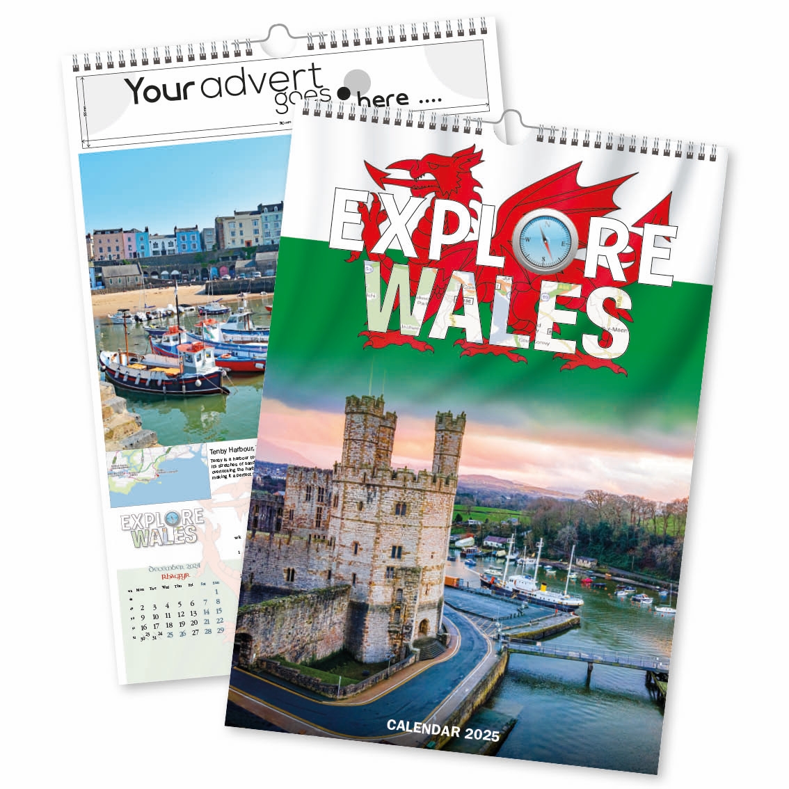 Explore Wales Wall Calendar 2025 Think Promote