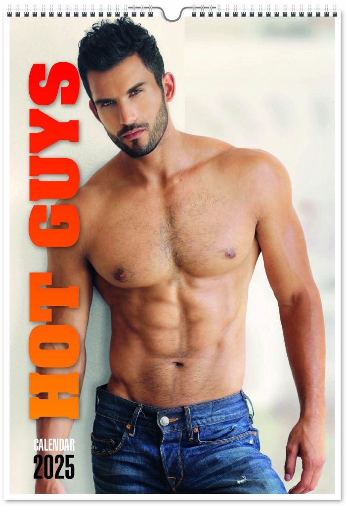 Hot Guys A3 DiGi Wall Calendar 2025 Think Promote