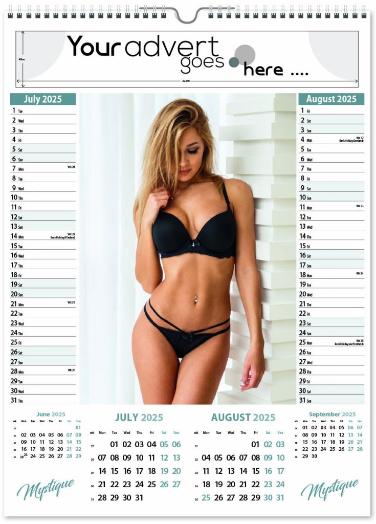 Mystique Memo Wall Calendar 2025 - Think Promote