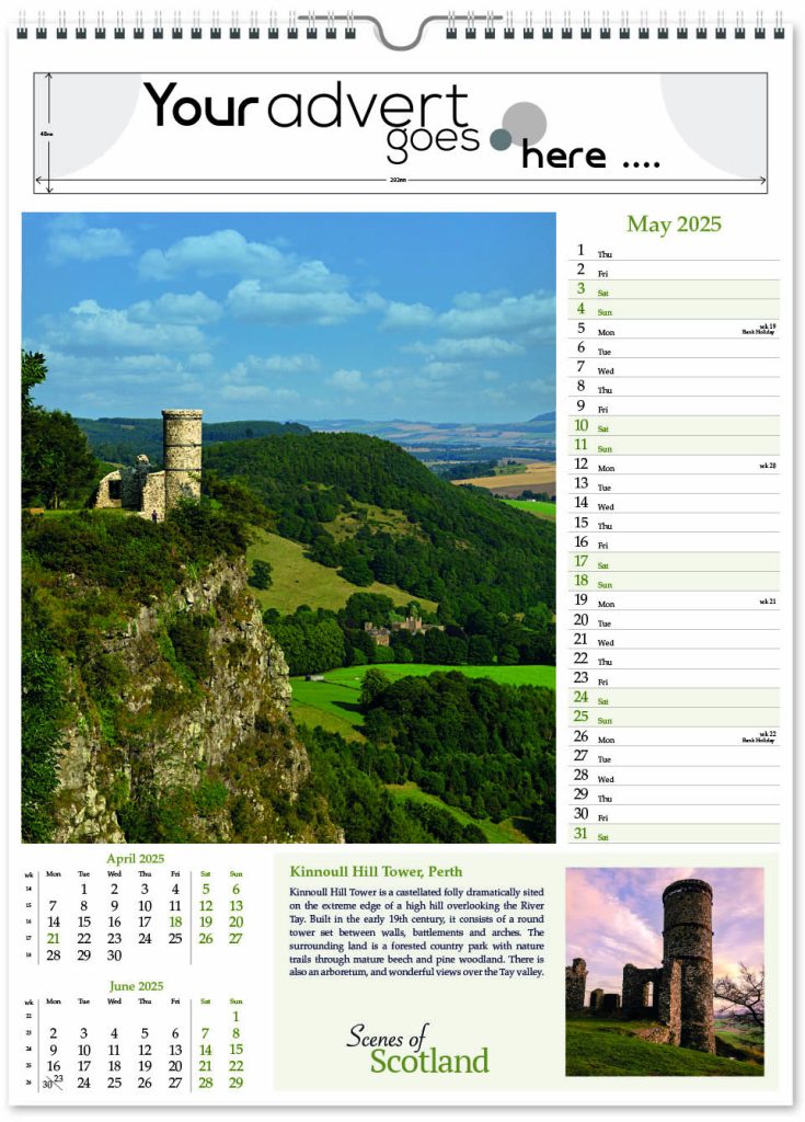 Scenes of Scotland Wall Calendar 2025 Think Promote