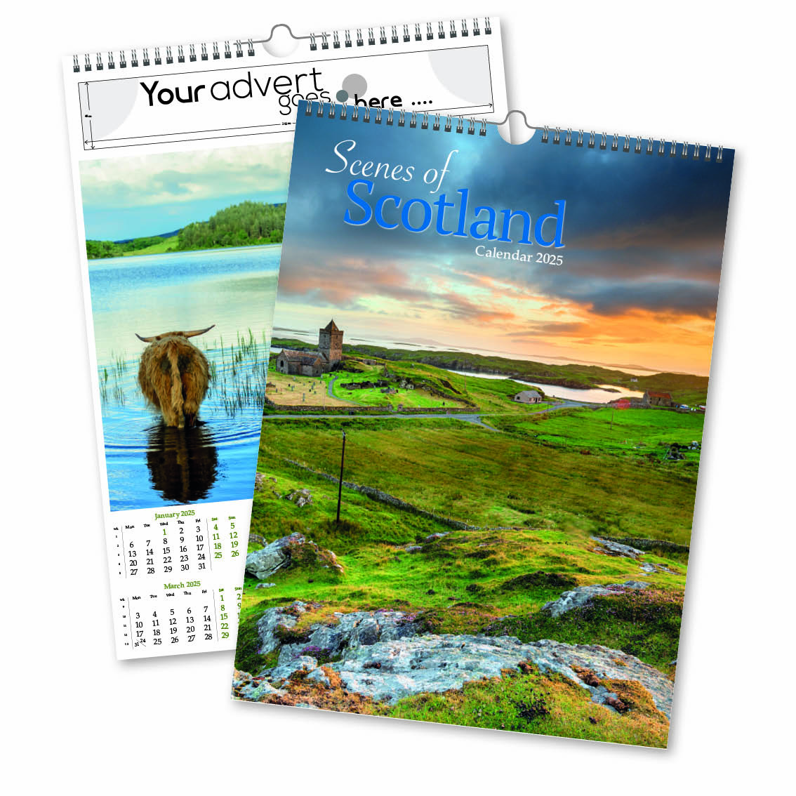 Scenes of Scotland Wall Calendar 2025 Think Promote