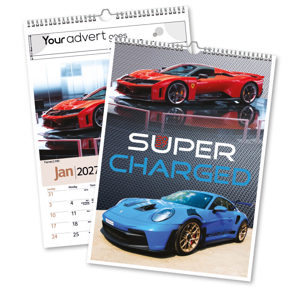 Supercharged 13 Leaf Mini Memo Calendar – Option 2