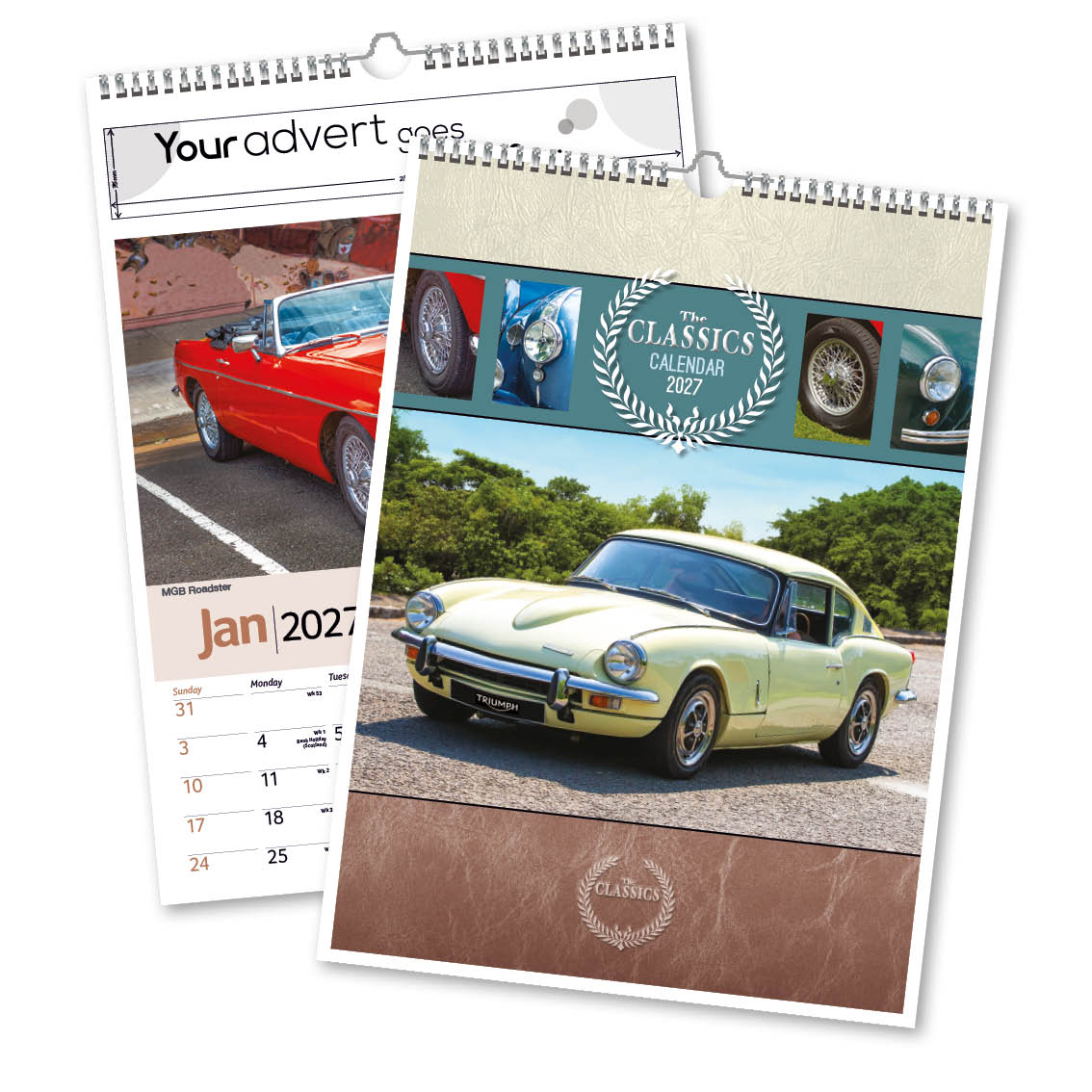 The Classics 13 Leaf Mini Memo Calendar – Option 2